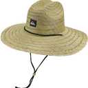 Quiksilver Men's Pierside Lifeguard Beach Sun Straw Hat (Large-X-Large, Natural)
