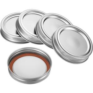 PATIKIL 70mm Regular Mouth Iron Mason Jar Lids,  Split-Type Canning Jars Caps for Kitchen Storage