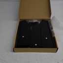 Bamboo 2 Tier Fruit Basket for Kitchen Counter, Large Capacity Fruit Storage Countertop, Fruit Holder, Wood Pantry Organizers and Storage, Kitchen Countertop Organizer With Two Banana Hangers (Black)