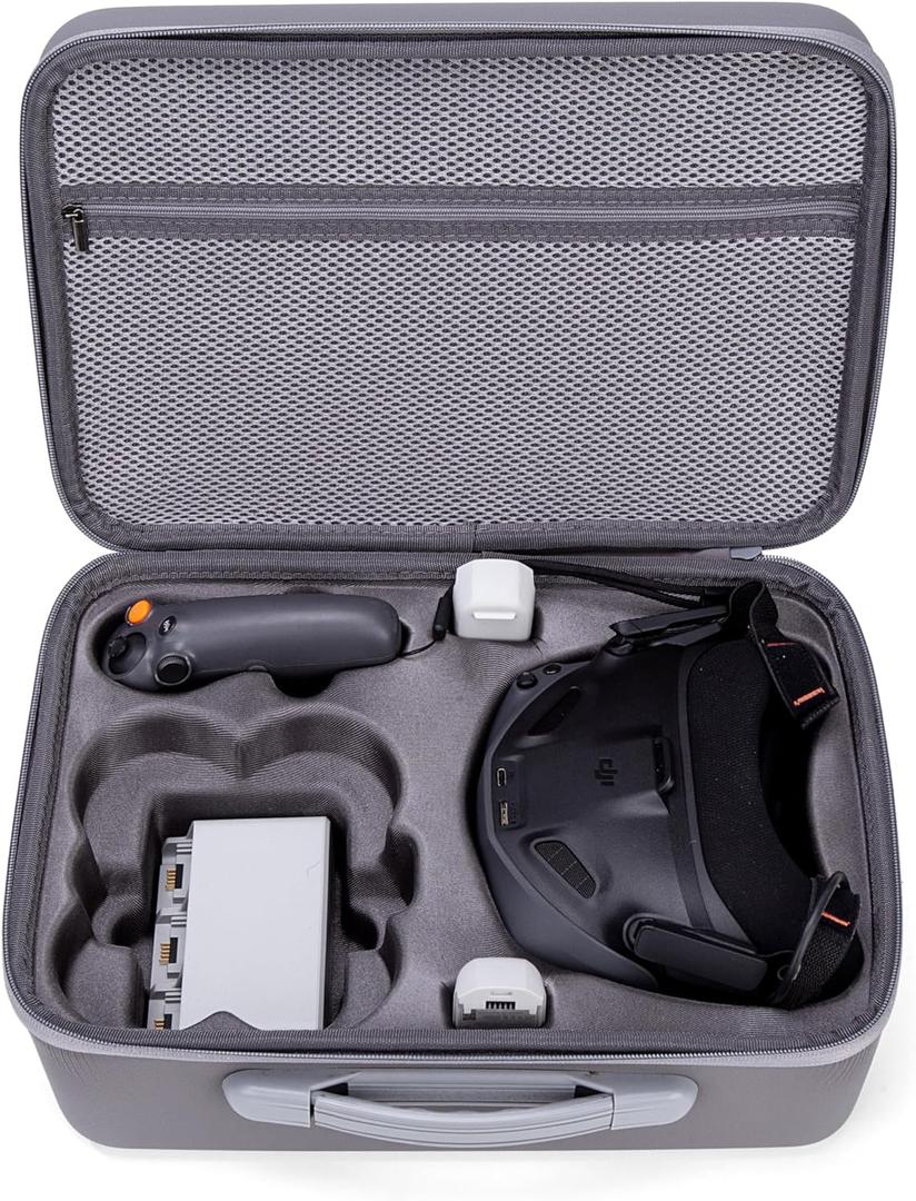Carrying Case for DJI NEO with Goggles N3, RC Motion 3 Controller, Battery Charger Hub, Porable Travel Storage Bag for DJI NEO Batteries Accessories