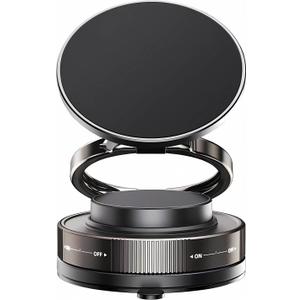 AOPALE Upgraded 360° Vacuum Magnetic Phone Holder, Magnetic Car Phone Mount, Mirror Mount for iPhone & Android Mount for MagSafe Holders for Your Car/ Gym/ Mirror