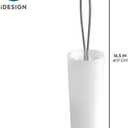 iDesign Toilet Brush and Holder for Bathroom - Clear
