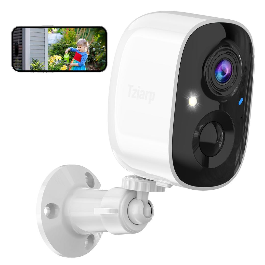 smart battery powered wireless security camera