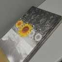 Lapremoly Large Canvas Wall Art For Living Room Decoration For Bedroom Black And White Sunflower Flowers Painting Framed Wall Decor For Kitchen Bathroom Modern Artwork Home Decor Pictures (24L" x 16W")