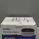 35W Ultrasonic Jewelry Cleaner, 45KHz Retainer Cleaner for Jewelry, 5 Timer & 3 Power Modes, Eyeglasses, Rings, Watch Strap, Dentures - 20oz, 304 Stainless Steel Tank, Quiet <38dB (White)