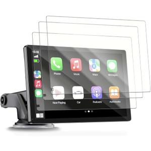 3-Pack Screen Protector for HAUXIY Q9S Wireless Carplay Screen,9 inch Soft PET Film for HAUXIY Portable Apple Carplay & Android Auto Car Stereo, Anti-Scratch, Anti-Fingerprint, HD Clear Film