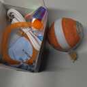 Interactive Cat Toys for Indoor Cats,The 3rd Generation Agile Moving Cat Ball with Elastic Mesh Tail,Automatic Kitten Toys for Bored Indoor Cats,Motion Activated (Orange)