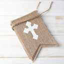 2 x CHRORINE God Bless Banner First Communion Banner Kit, Baptism Decorations for Boys Girls, First Communion Confirmation Decorations, Bautizo Decorations