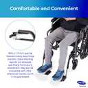Invacare Wheelchair Legrest with Swing-Away Design, Adjustable Footrest Length and Flip-Up Composite Footplate, Easy-to-Install, Designed for Invacare Wheelchair
