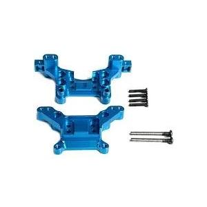 RWLZLB for Hyper Go H16BM Parts, Metal Upgraded Shock Mount Body Pillars Shock Absorber Set, Replacement Accessories for Hyper Go16207 16208 1/16 RC Car (Blue)