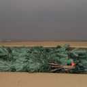 4FT Pre-lit Christmas Tree Fir with Remote Control, 250 Warm White Multi-Color Lights, Hinged/Feel Real/Realistic for Home, Holiday Decoration Dual Color LED Artificial Xmas Tree 4 Feet