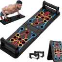 Foldable PushUp Stands Board Fitness,Workout Equipment for Home Gym, Men & Women Adjustable Pushup Board for Chest, Abs, Arms & Core Training,Portable Push-Up Board for Full Body Exercise (15 in 1)