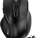 Rechargeable Bluetooth Wireless Mouse for MacBook air/MacBook pro/Tablet/Mac/Laptop/Apple/pc/, Silent Slim Use Bluetooth 5.2/3.0 and 2.4GHz USB Type-C Receive