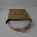 12IN 18W Wooden Flush Mount Ceiling Light Dimmable 3000K/4000K/6500K with Remote, Modern White Round Light Lamp Ceiling for Kitchen Bedroom Hallway Living Room