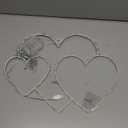 BRIGHTDECK Valentine's Day Window Lights Decorations, 1 Pack 16" Lighted Red Heart Valentine's Day Window Decor, 8 Mode Hanging Light for Valentine, Wedding Wall Indoor Outdoor Decor(1pMulticolour)