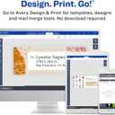 Avery Printable Shipping Labels with Sure Feed, 3-1/3" x 4", White, 150 Blank Mailing Labels (8164)