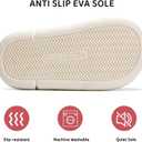 WateLves Women's Pillow Warm Memory Foam Slippers Comfortable Cute House Shoes Lightweight Fuzzy Christmas Slippers (White)