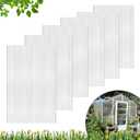 DGSL 6 Pcs Polycarbonate Greenhouse Panels, 4' x 2' x 0.16'' Twin-Wall Panels, Polycarbonate Sheet for All Weather Outdoor Garden and Greenhouse Covering