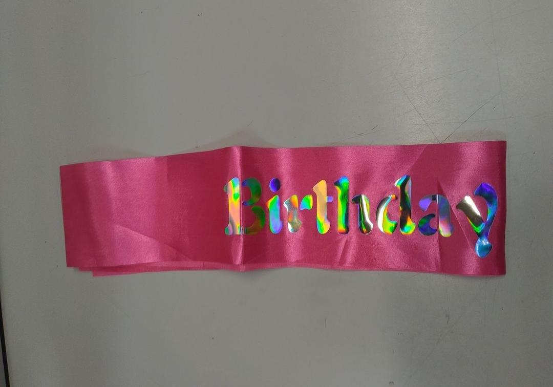  Pink Birthday Sash for Girls 