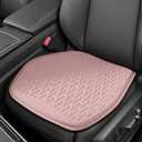Gel Car Seat Cushion, Office Chair Cushion, Non-Slip & Comfortable Automotive Chair Protector Pad for Driving, Breathable Automotive Front Seats Pad Universal for Car SUV Truck (Pink)