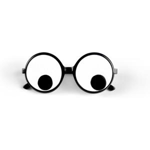 Googly Eyes Glasses Funny Costume Wiggle Eyes Novelty Shades Funny Glasses Accessories for Party (Pack of 1)