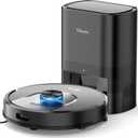 Tikom Robot Vacuum and Mop with Self-Empty Base, Home Mapping, 60-Day Capacity, for Homes with Pets Hair, Carpet & Hard Floors