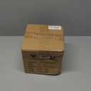 Natural Travertine Textures Tissue Box Cover Square for Home Decor, Relief Sculptured Geometric Cube Resin Heavy Tissue Box Holder for Bathroom Countertop, Tabletop, Night Stand, Office Desk (Beige)