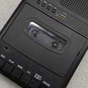 Portable Cassette Player Tape Recorder,Cassette Players Recorder, Cassettes Tape Digital Converter to USB Flash Disk, Built-in Speaker, Retractable Handle, One-Touch Recording(Black)