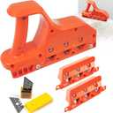 Drywall Cutting Tool, Plasterboard Angle Fast Cutter, Precise 45 60 Gypsum Board Chamferer With 10 Blades, Woodworking Hand Smoothing Planes, Perfect Angle Planers for Woodworkers(Orange)