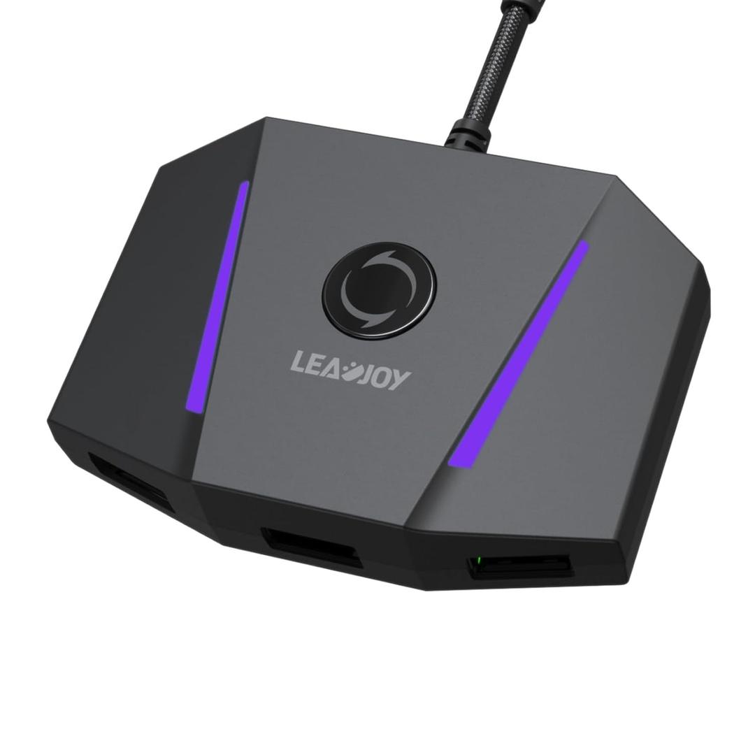 leadjoy VX2 AimBox Keyboard Mouse Adapter for PS4, Xbox One, Xbox Series X/S, MnK Converter for Playing FPS, RTS, R6, Apex Legends