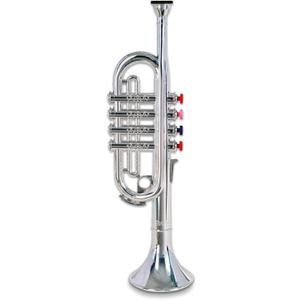 Bontempi 32 3831 4 Notes Silver Trumpet, 37 cm, Multi-Color, 38 cm