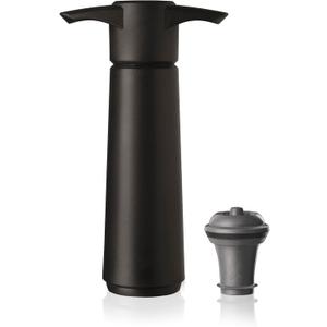 Vacu Vin Original Wine Saver with 1 Vacuum Bottle Stopper  Wine Preserver Pump for Red or White Wine  Manual Air Remover System  Airtight Seal  Keep Wine Fresh Longer  Black