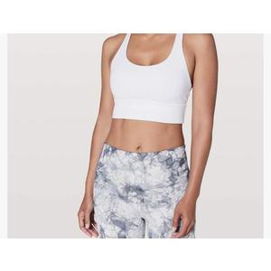 lululemon Energy Bra Long Line (White, M) lululemon Energy Bra Long Line (White, M)