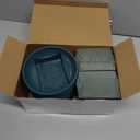Sabary 12 Pack Large Size 6.3 Inch Floral Foam Round Bowls for Flower Arrangements Round Floral Supplies Flower Foam with Bowl Kit with Floral Foam Blocks for Table Party Wedding Festival Flower