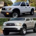 For 2001 2002 2003 2004 Toyota Tacoma Front Bumper Turn Signal Lights 81510-04080 TO2531140 Smoked Lens 2 in 1 Amber/White Lights
