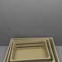 SENRYEE Large Size Wood Crates for Storage, Decorative Vintage Walnut Wooden Boxes for Display, Handmade Solid Wood Set of 3 Rustic Crates