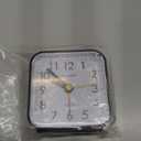 Peakeep Small Battery Operated Analog Travel Alarm Clock Silent No Ticking, Lighted on Demand and Snooze, Beep Sounds, Gentle Wake, Ascending Alarm, Easy Set (Black)