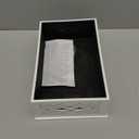 Saillong Doorbell Chime Cover Box Only, Decorative Wood Doorbell Cover for Wall inside With Geometric Design, Universal Indoor Doorbells Covers with Self Adhesive Tape, Easy to Install(White)