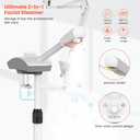 TASALON Professional Facial Steamer with 5X Magnifying Lamp, 2-in-1 Esthetician Steamer on Wheels with Ozone and Hot Mist, Ionic Facial Steamer for Facial Deep Cleaning and Moisturize