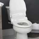 Bio Bidet Bliss BB1000 Warm Water Bidet Seat, Air Dryer, Heated Seat with Slow Close Lid, Remote Control, Round