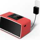 One-Touch Simple Music Player for Seniors | 6,000 Songs Mp3 Music Player for Elderly 32GB TF Card with Reader | Gift for Dementia, Alzheimers (Red)