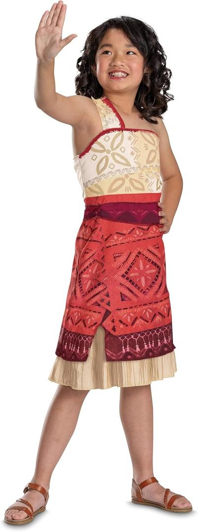 Moana Costume for Kids, Offical Disney Moana Live Action Movie Costume XS