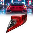 Dasbecan Outer Taillight Right Side Tail Lamp Compatible with Honda Civic Sedan 2016 2017 2018 2019 2020 Replace HO2805110 33500-TBA-A01 Brake Taillight