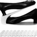 One-Piece Shoe Slot Organizer 10 Pack, Space-Saving Stackers for Closet, Entryway & Shoe Rack | No Assembly Needed