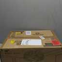 LEDIARY Caged Ceiling Fan with Light and Remote, 16in Small Low Profile Ceiling Fans with Lights, 6 Speed and Reversible Farmhouse Flush Mount Ceiling Fan for Bedroom, Kitchen, Living room (White and Gold)