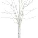 Nearly Natural 5-FT Pre-lit Artificial White Birch Tree with LED Lights, 240 Warm White LEDs for Indoor Home Dcor, Fake Lighted Birch Tree for Winter, Valentine's Day, Easter Decorations