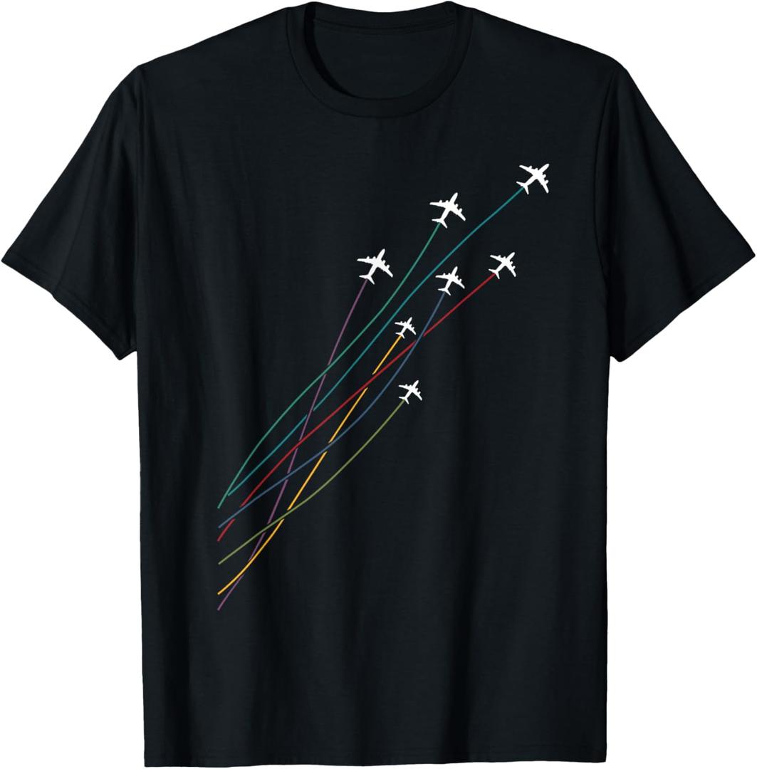 Pilot Commercial Passenger Airplanes Aeroplanes Airline Gift T-Shirt Small