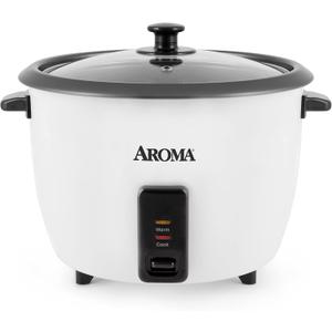 Aroma Housewares 32-Cup (Cooked) (16-Cup UNCOOKED) Pot Style Rice Cooker (ARC-7216NG) , White