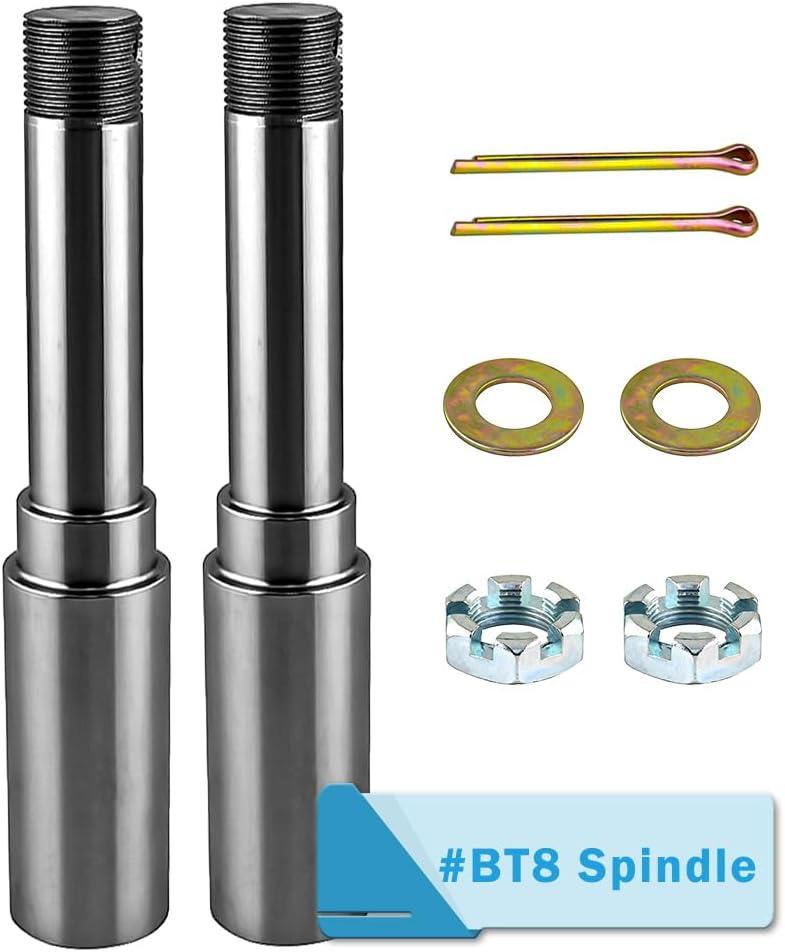 Trailer Spindle Round BT8 EZ Lube Spindle for 2000lbs Trailer Axle Spindle 1-1/4" 2 pcs