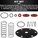 3/4"-1" Backflow Preventer Rubber and Springs Repair Kit, for Zurn Wilkins 975XL and 975XL2 Backflow Preventer